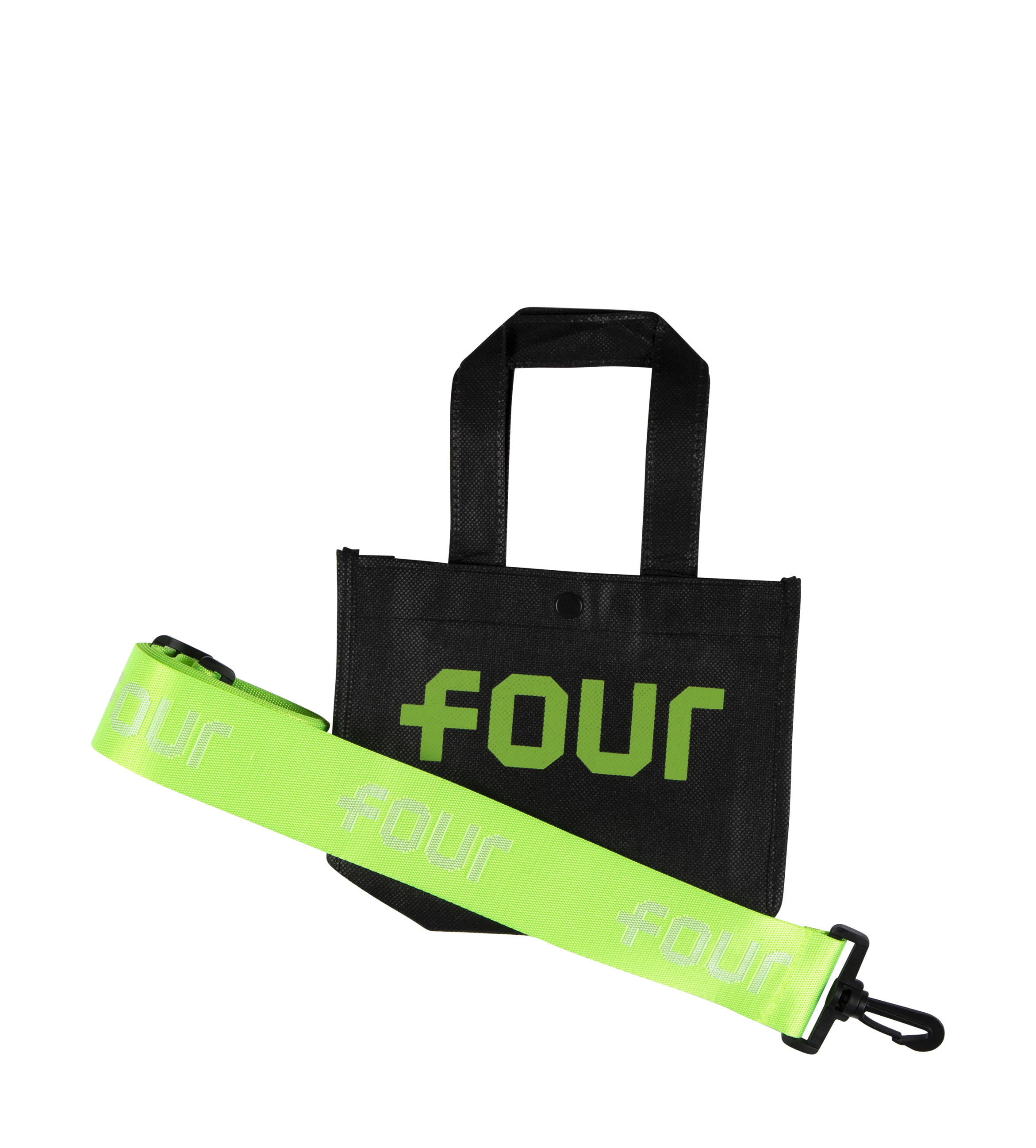 FOUR Logo Strap Neon Lime Green