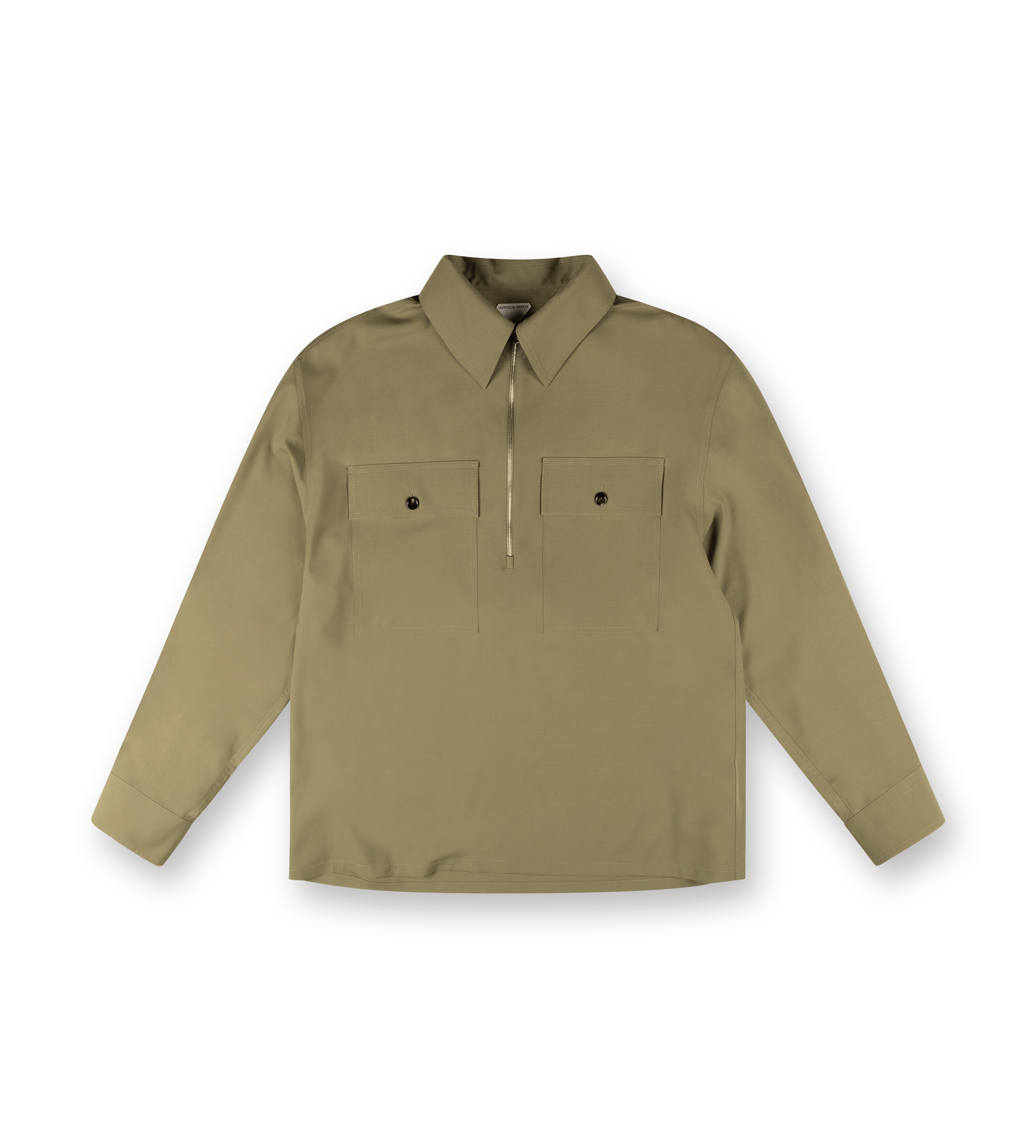 Half Zip-Up Shirt Algae