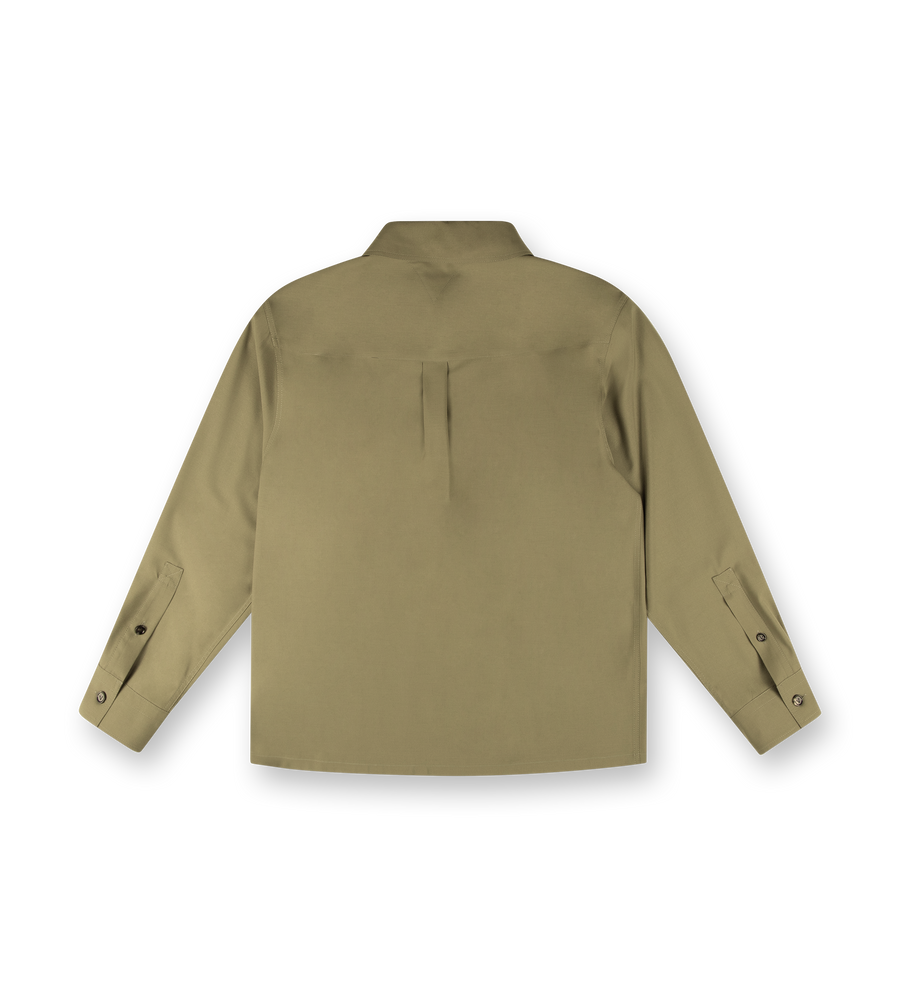 Half Zip-Up Shirt Algae