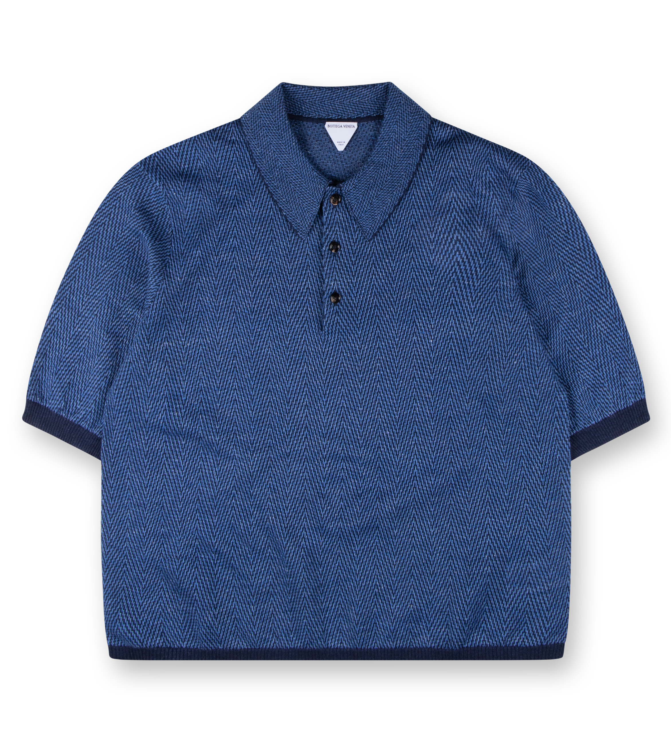 Linen Polo Navy Blue