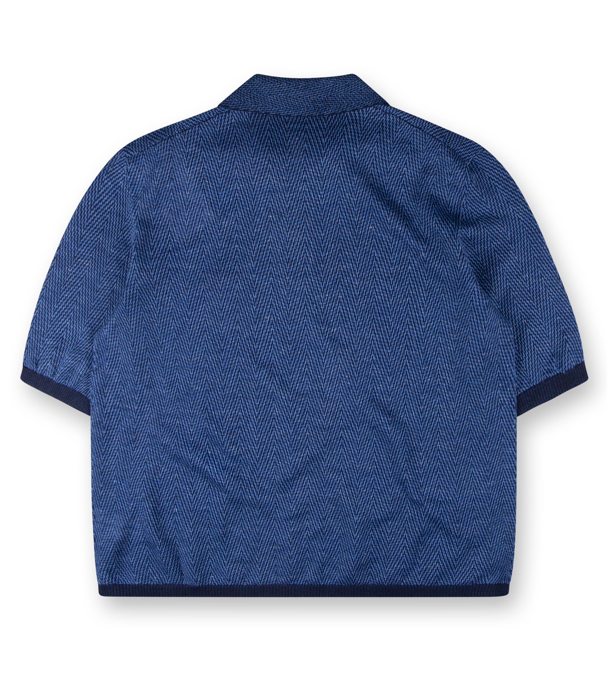 Linen Polo Navy Blue