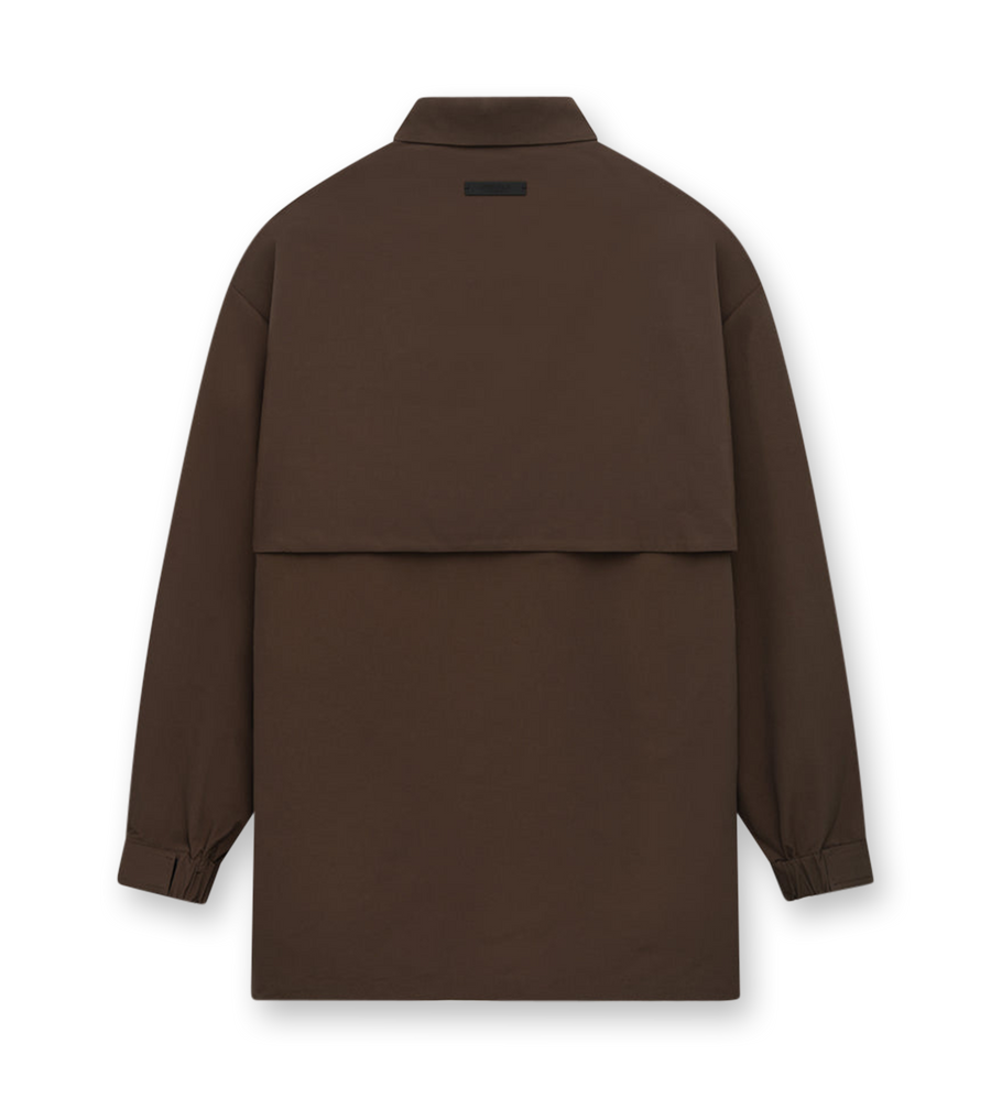 Military Nylon Overshirt Brown