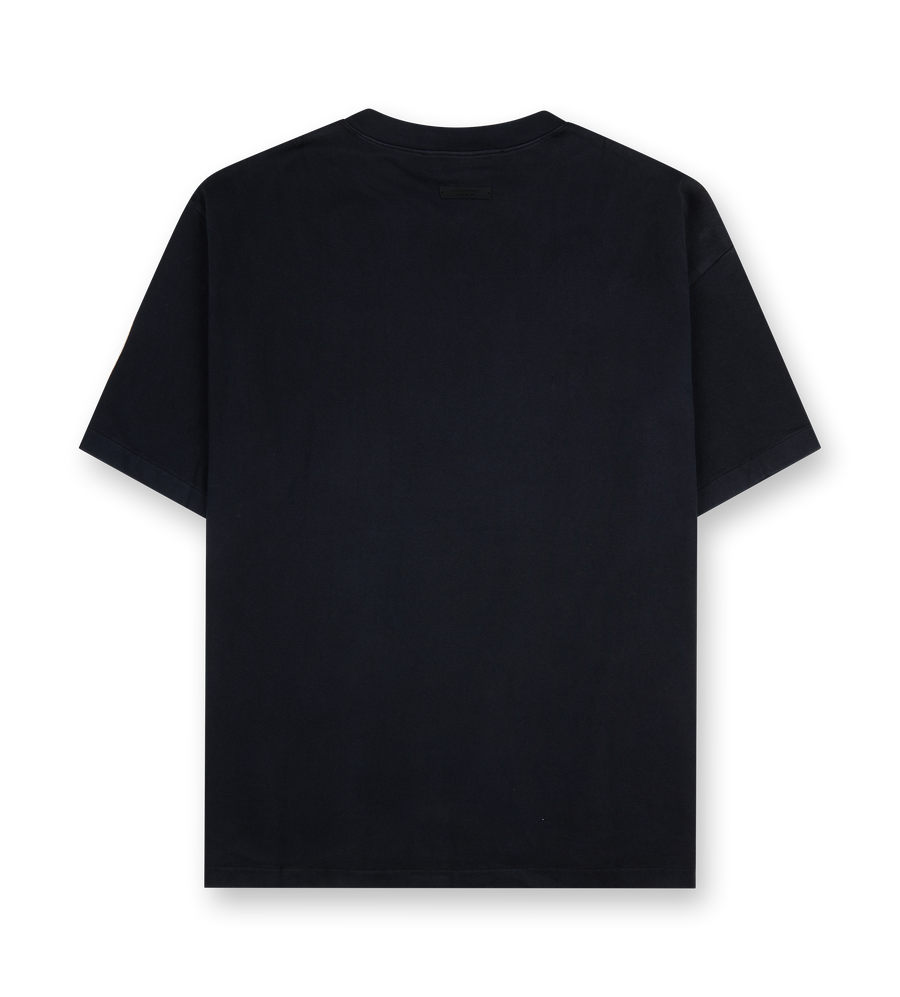 Jersey Crewneck Tee Black/White