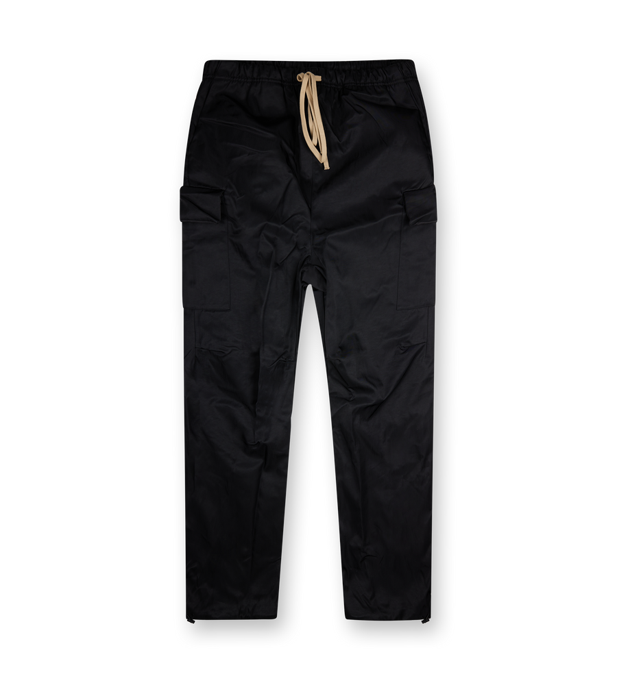 Textured Nylon Field Pants Black