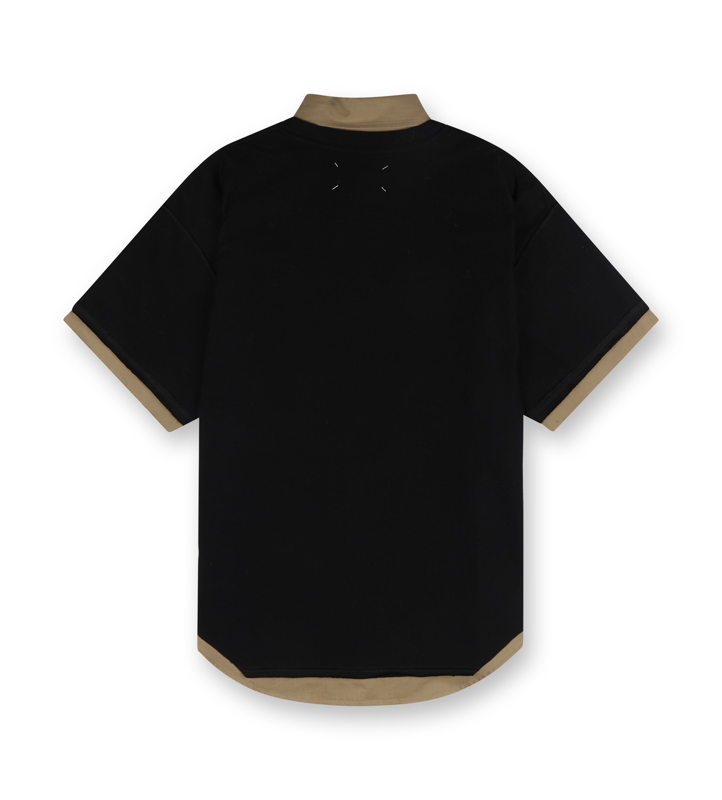 Polo Shirt Black and Camel