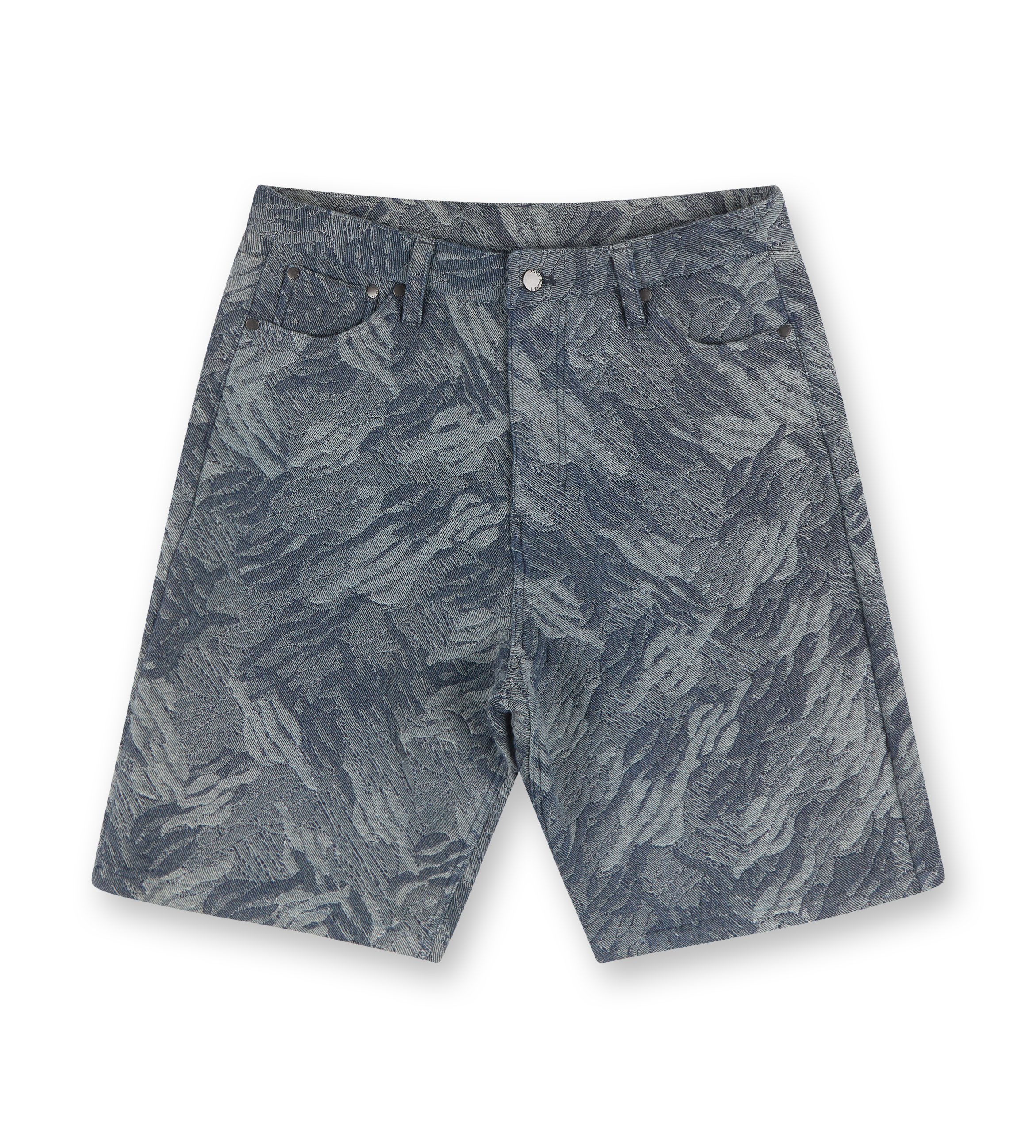 Monogram Jeans Shorts Camo