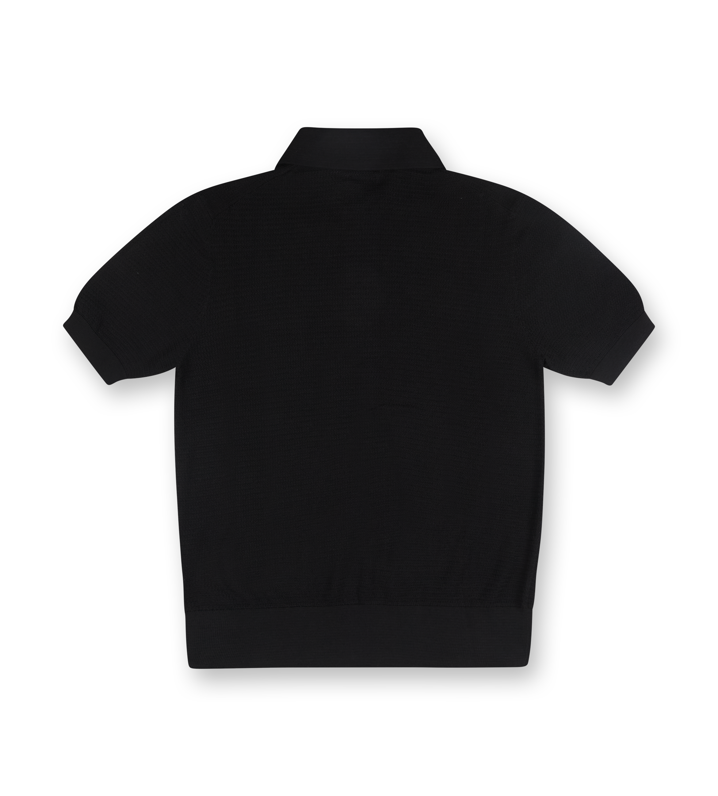 Knitted Polo Shirt Black