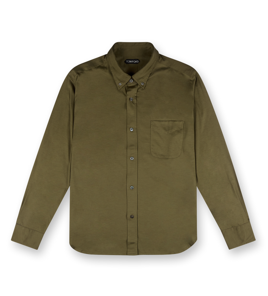 Button-Down Shirt Olive Green