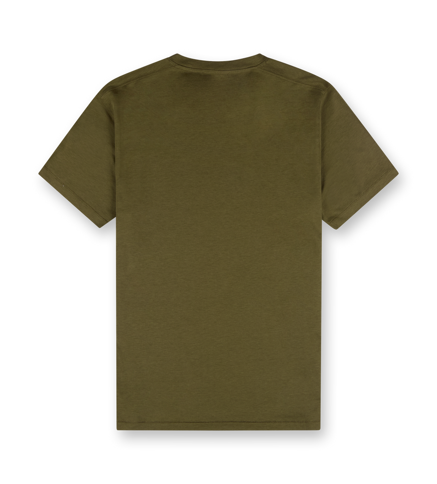 Crewneck T-shirt Olive Green