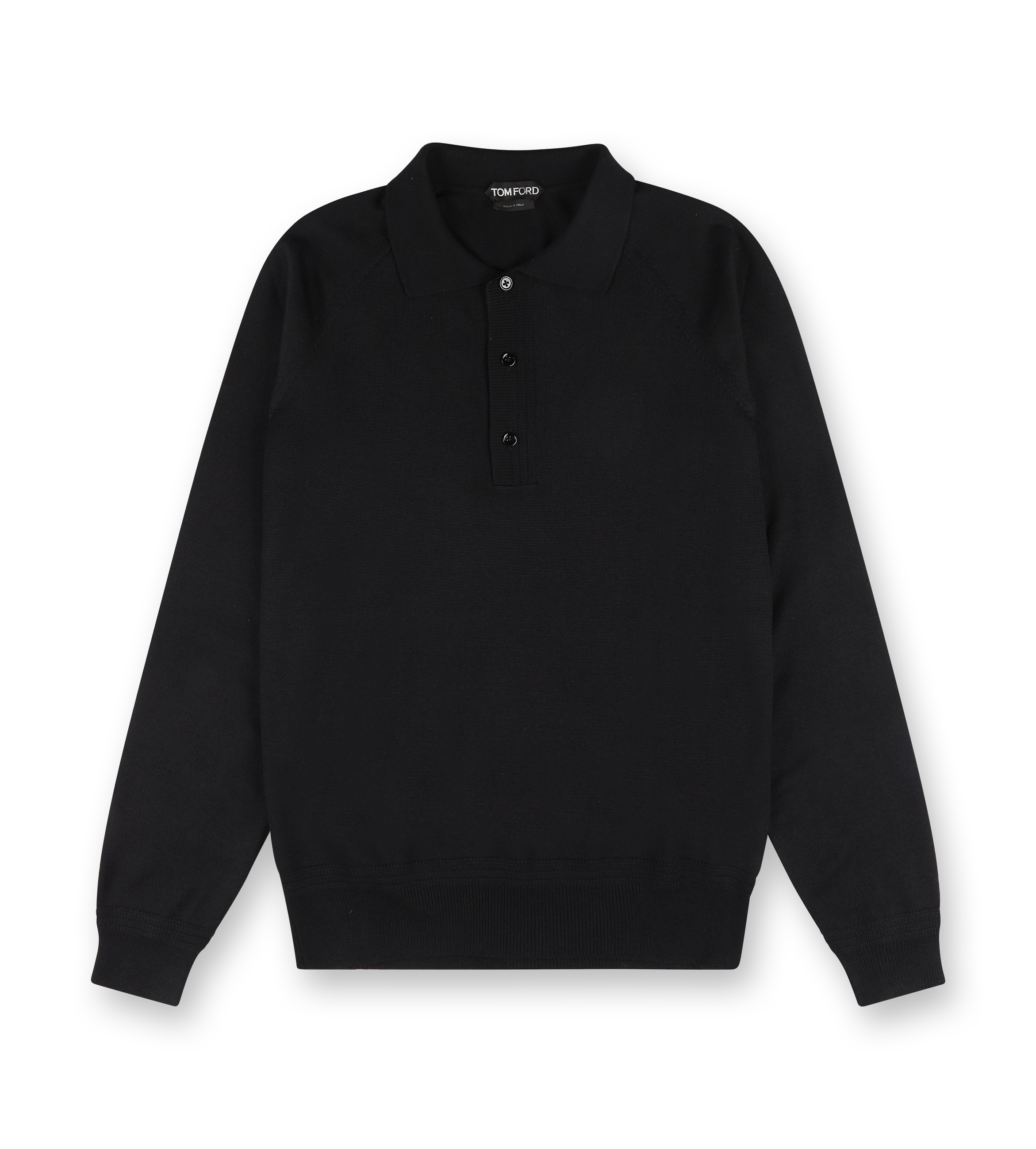 Knitted Polo Shirt Black