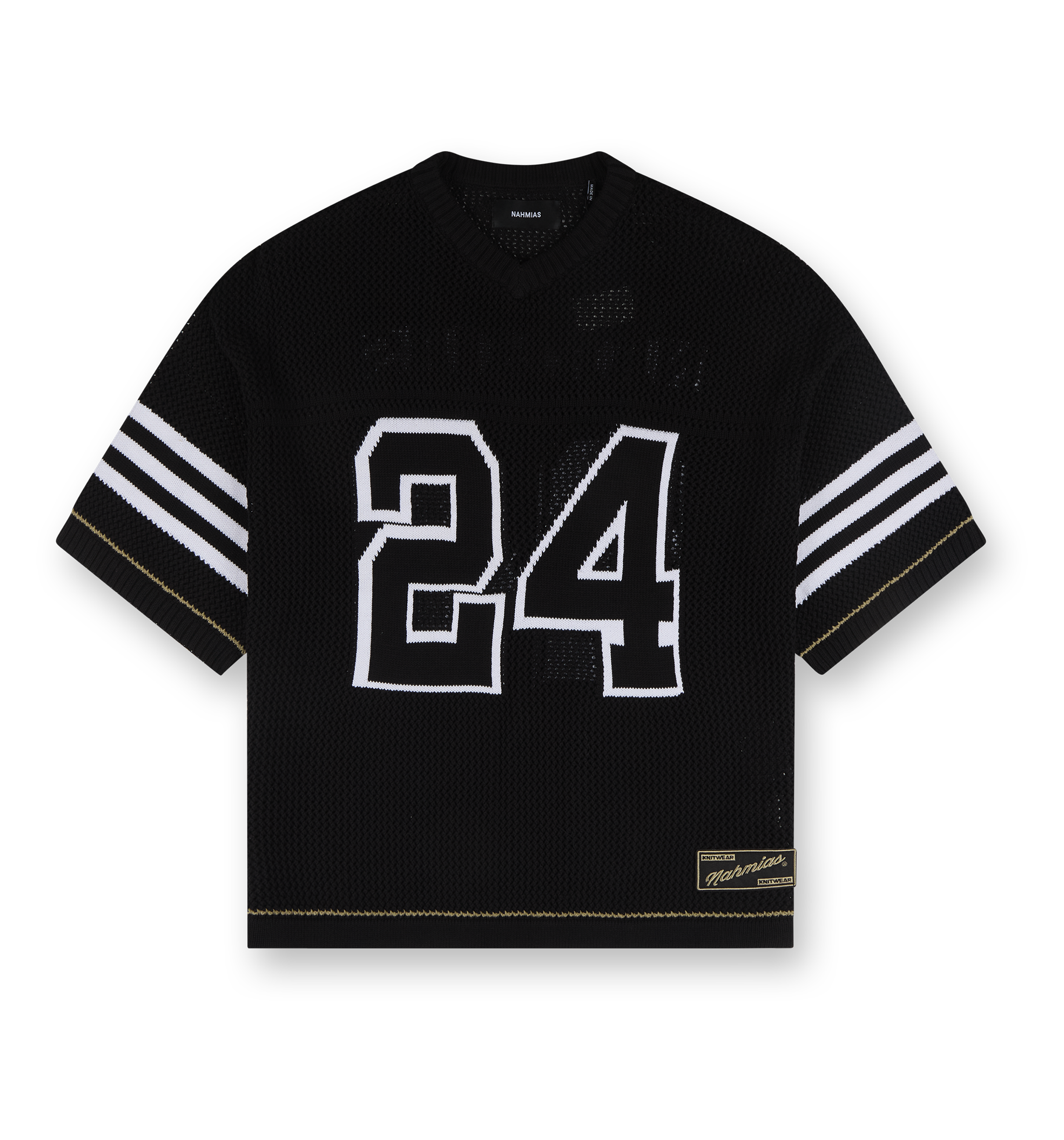 Knit 24 Football Shirt Black