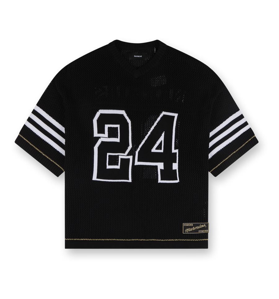 Knit 24 Football Shirt Black