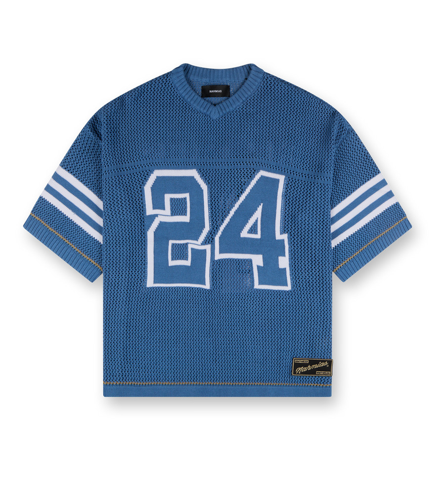 Knit 24 Football Shirt Blue