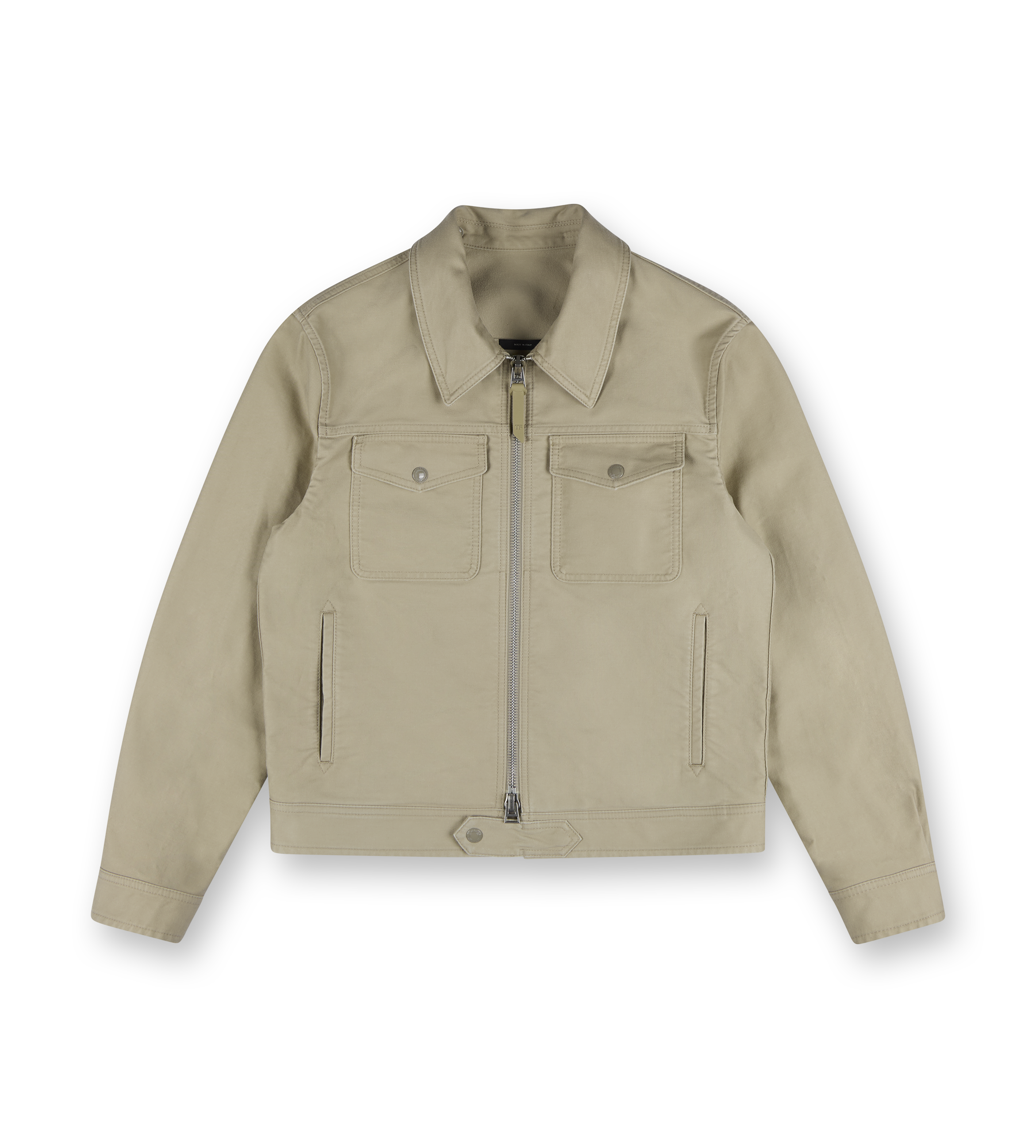 Cotton-Twill Jack Blouson Sand