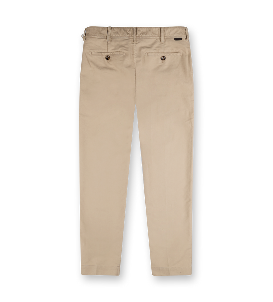 Cotton Satin Pants Sand