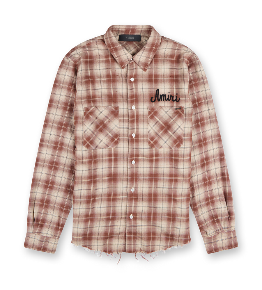 Shotgun Flannel Shirt Red Beige