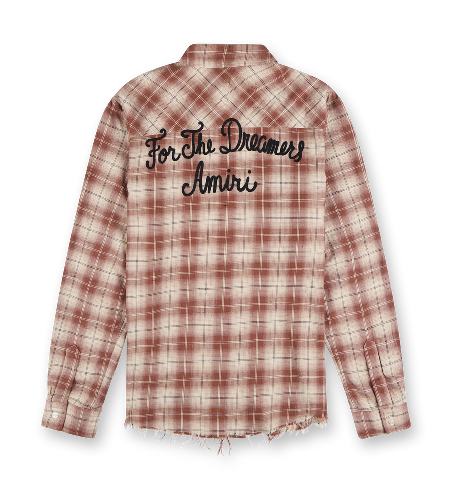 Shotgun Flannel Shirt Red Beige