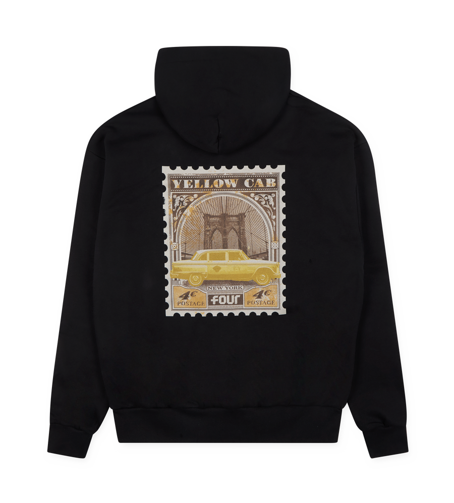 NY Stamp Cab Hoodie Black