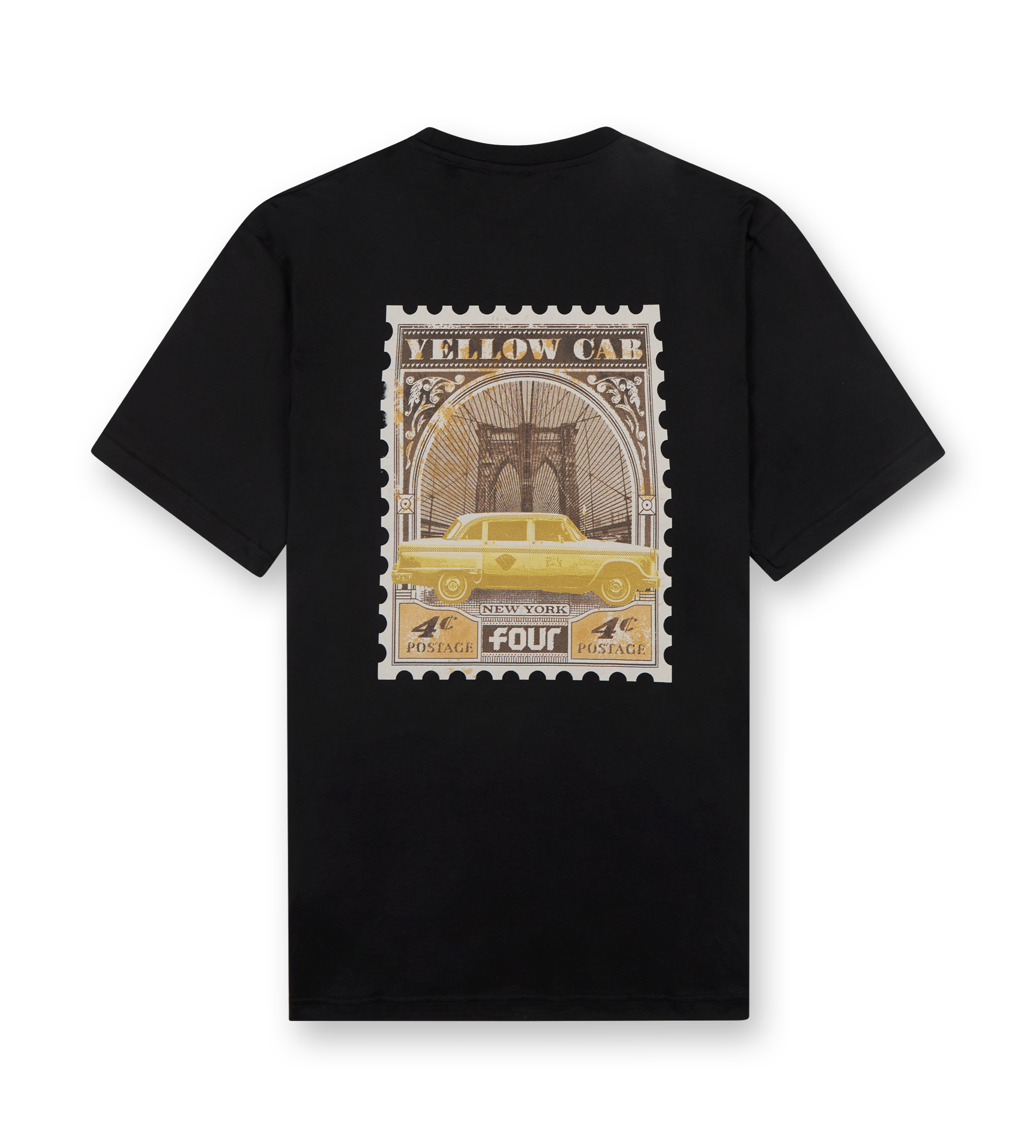 NY Stamp Cab T-shirt Black