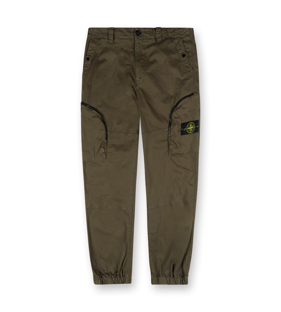 Cargo Jogger Trousers Military Green