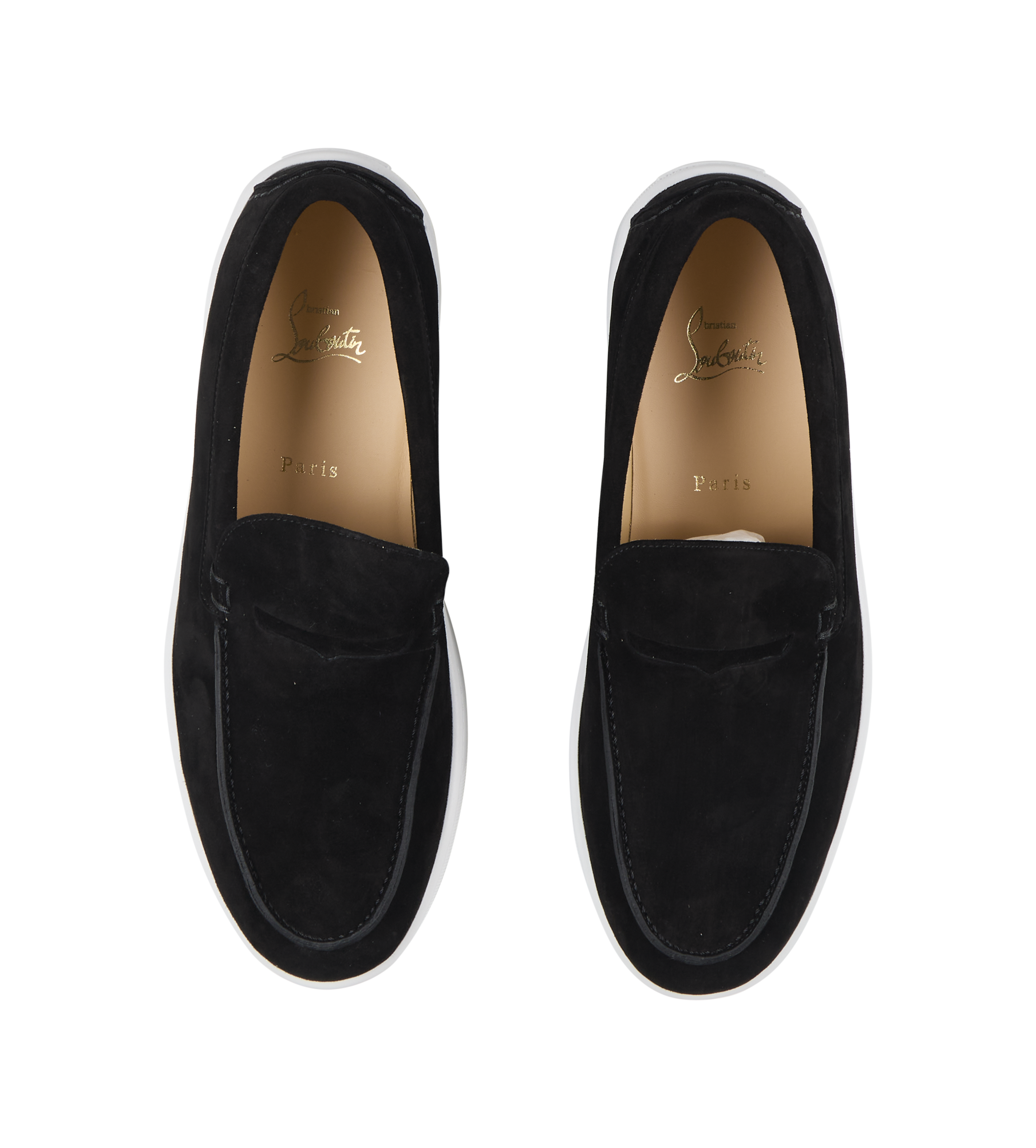 Paqueboat Suede Loafers Black