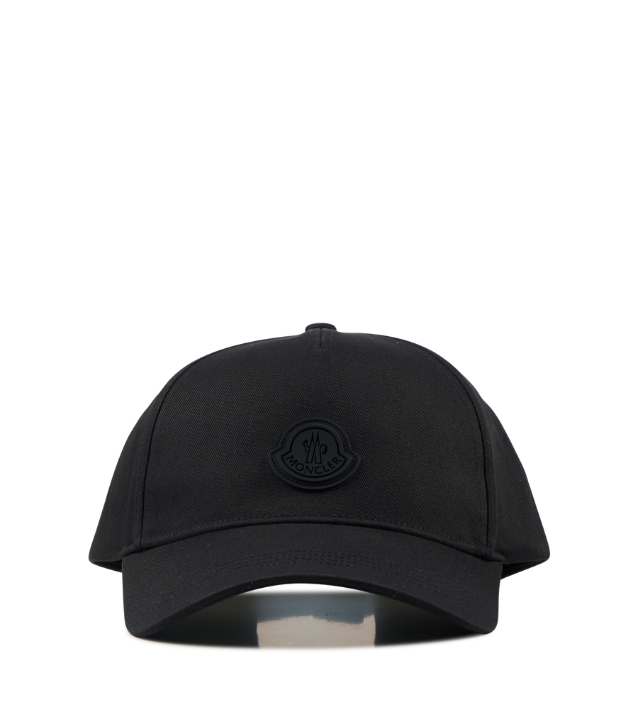 Logo Patch Baseball Cap Black