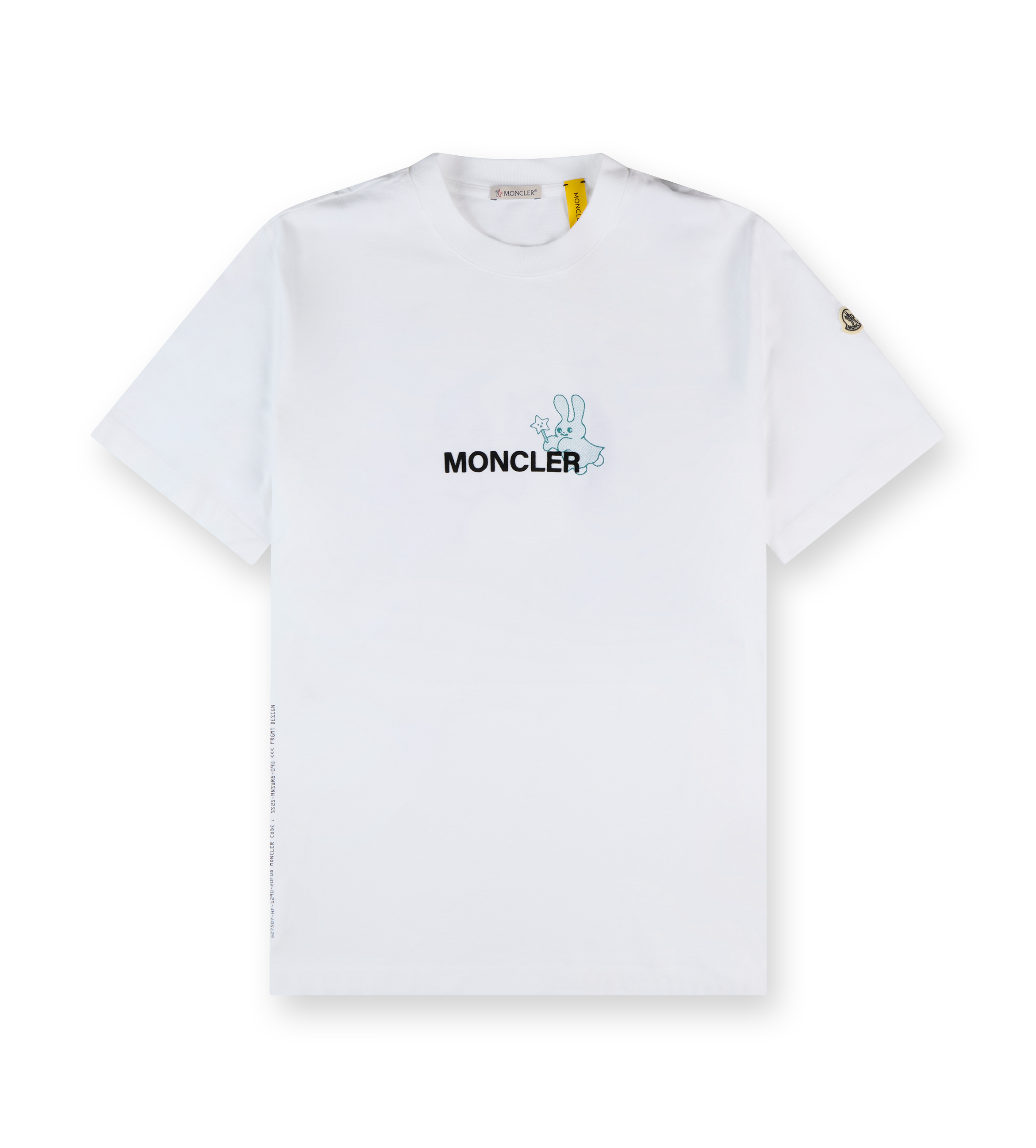 Moncler x FRGMT Cartoon Logo Cotton T-Shirt White