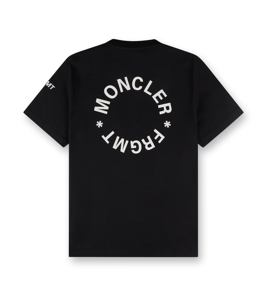 Moncler x FRGMT Maxi Logo Cotton T-Shirt Black