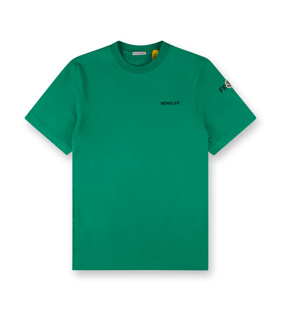 Moncler x FRGMT Maxi Logo Cotton T-Shirt Green