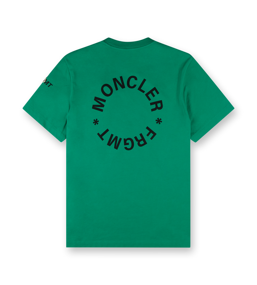 Moncler x FRGMT Maxi Logo Cotton T-Shirt Green