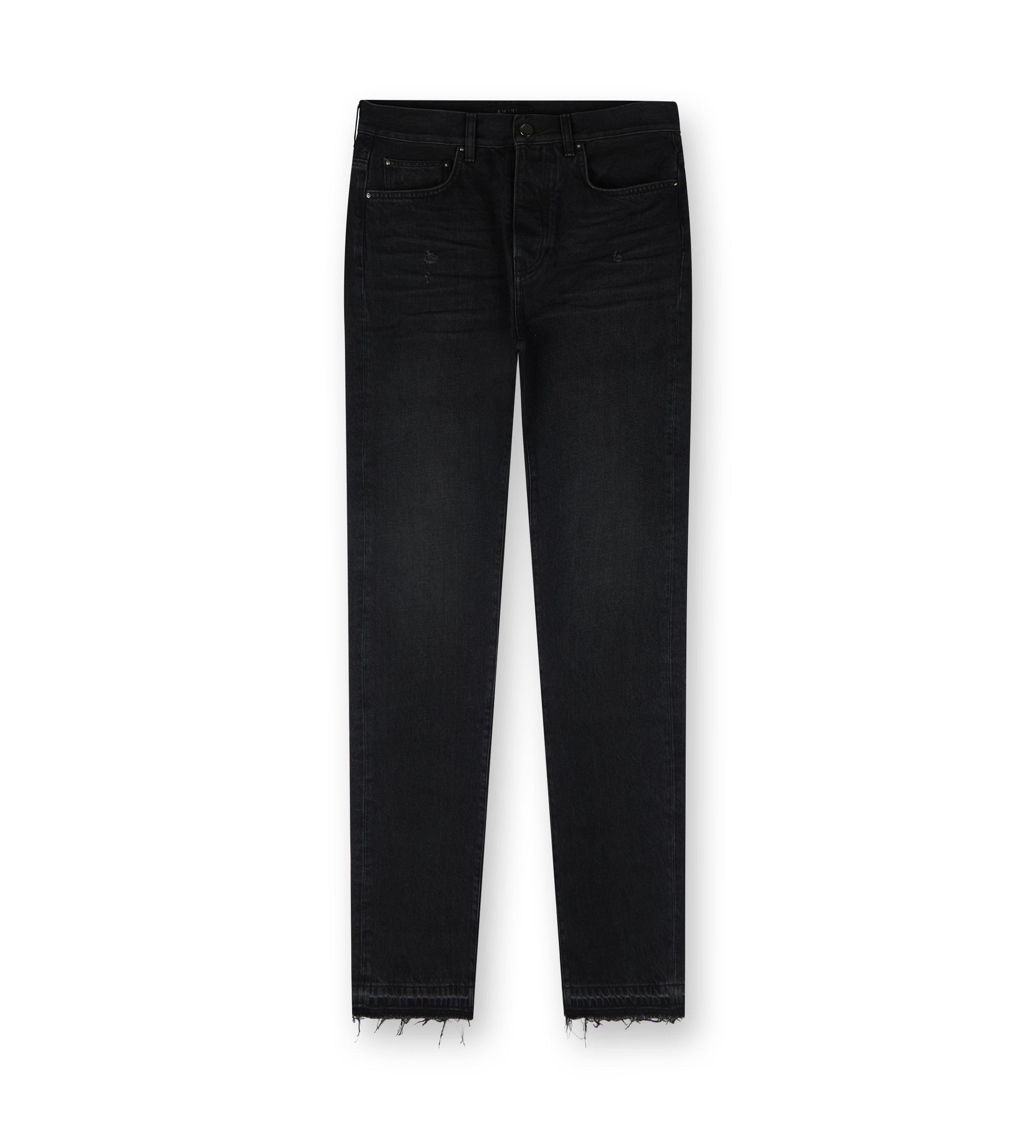 High Waist Straight Leg Jeans Black