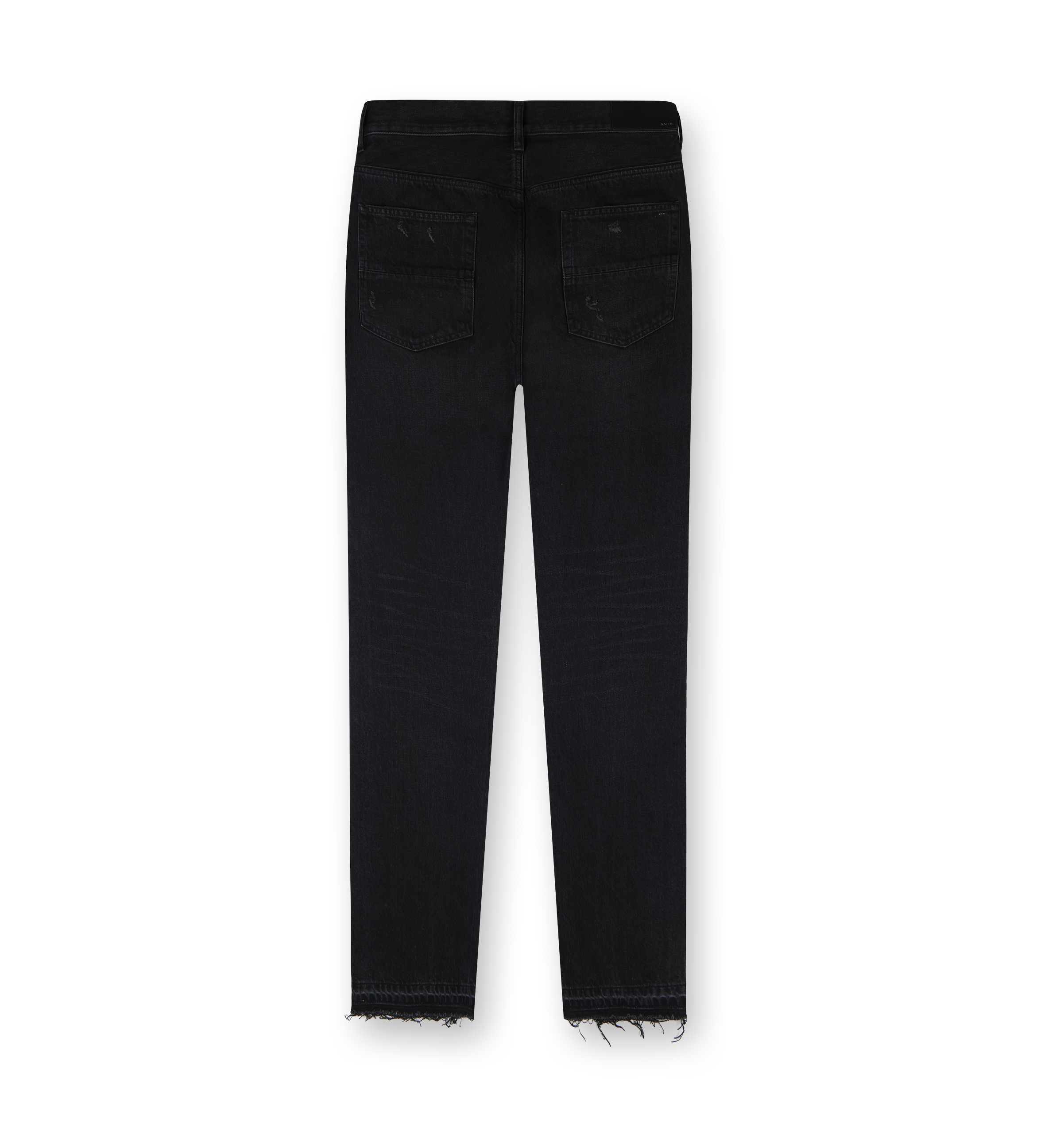 High Waist Straight Leg Jeans Black