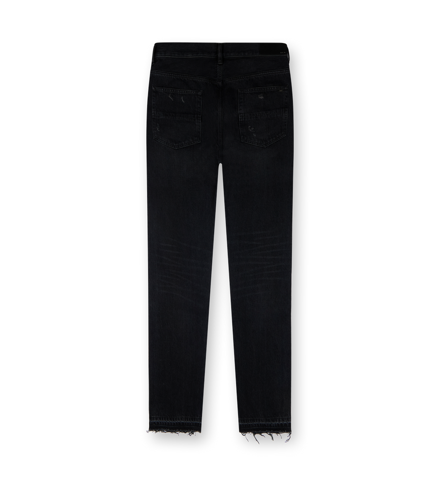 High Waist Straight Leg Jeans Black