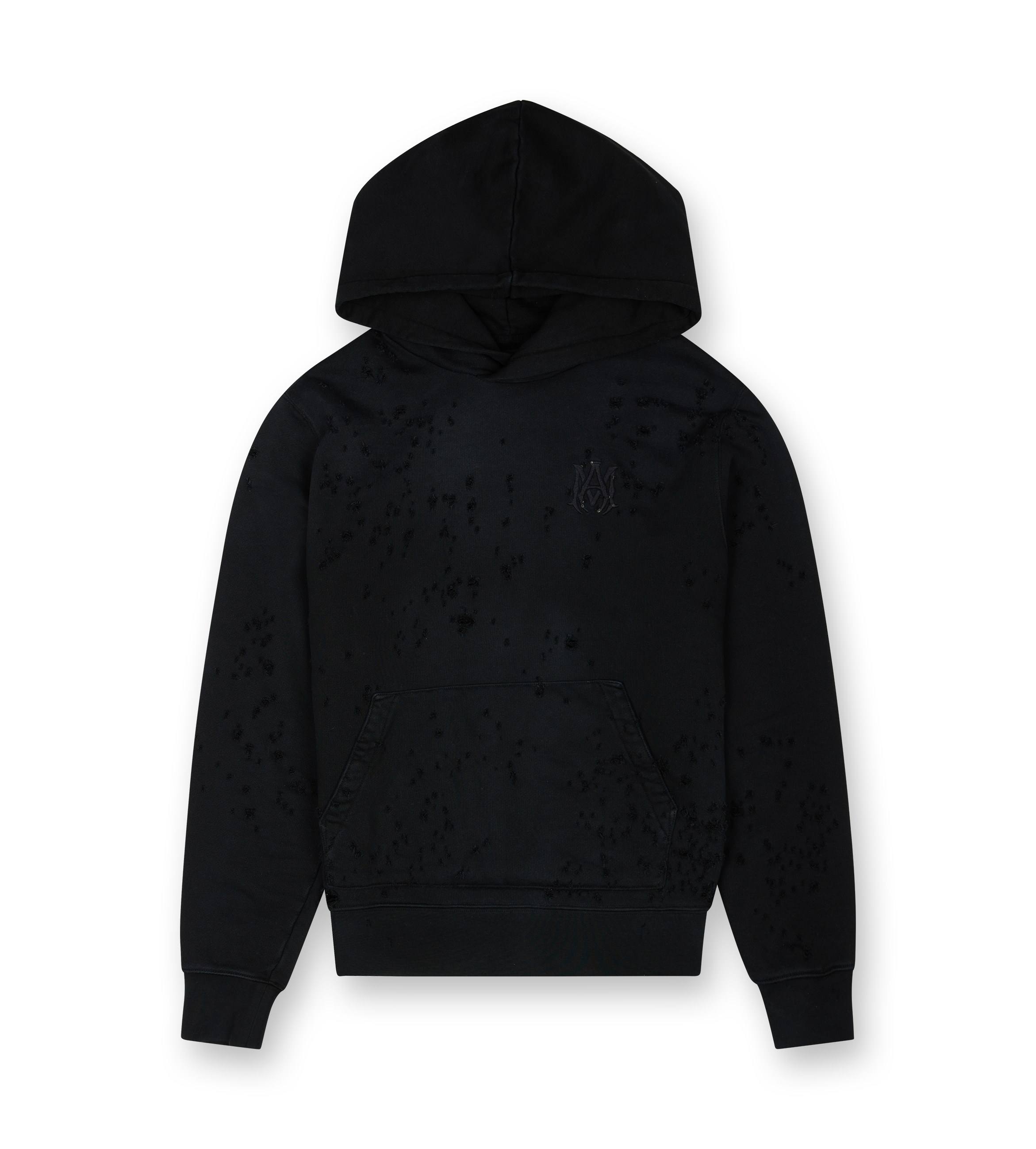 Shotgun Embroidered Hoodie Black