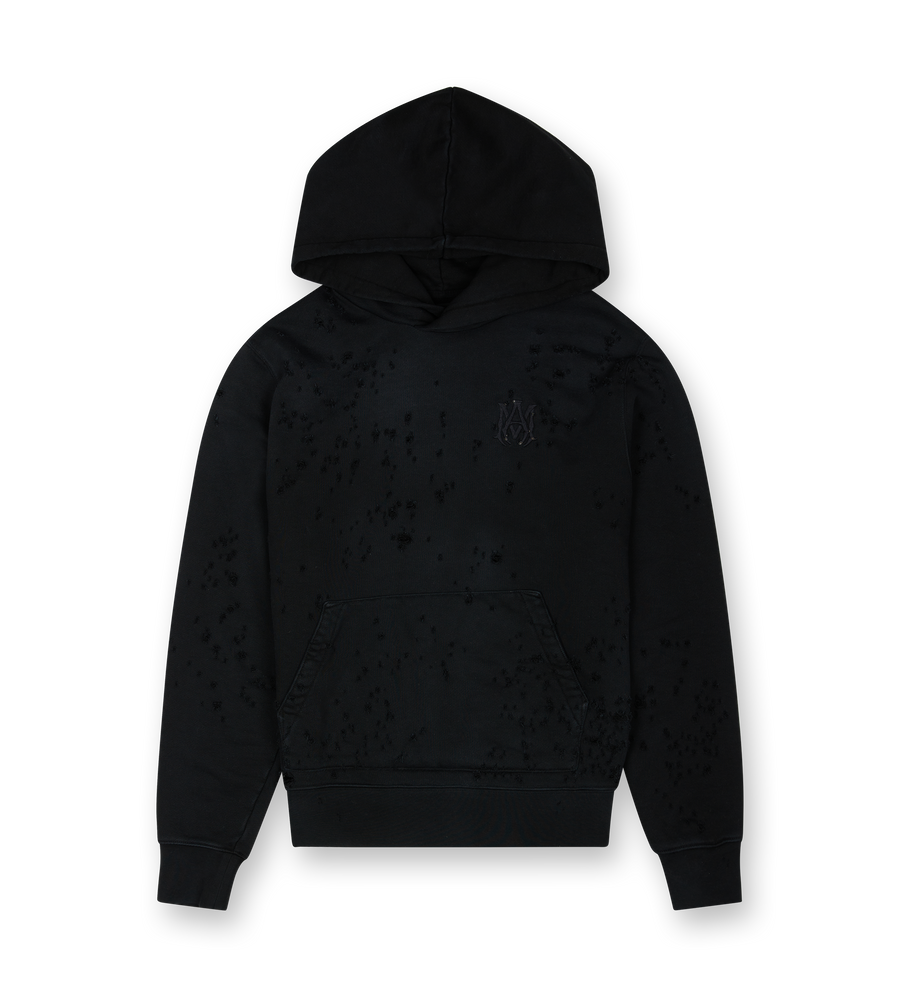 Shotgun Embroidered Hoodie Black