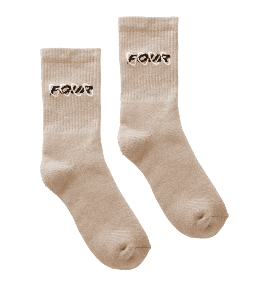 Circles Logo Socks Vintage Khaki