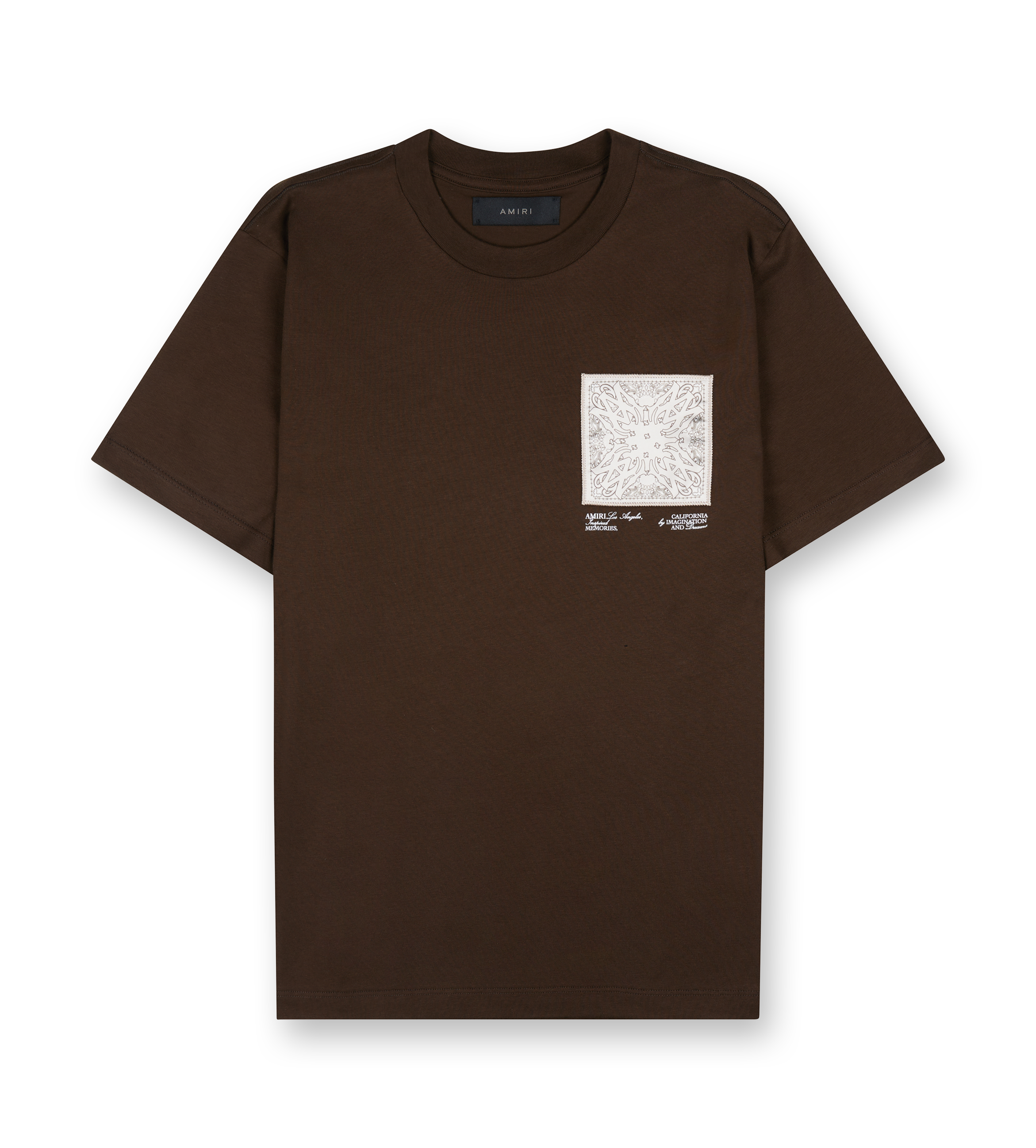 Bandana Silk Tee Brown