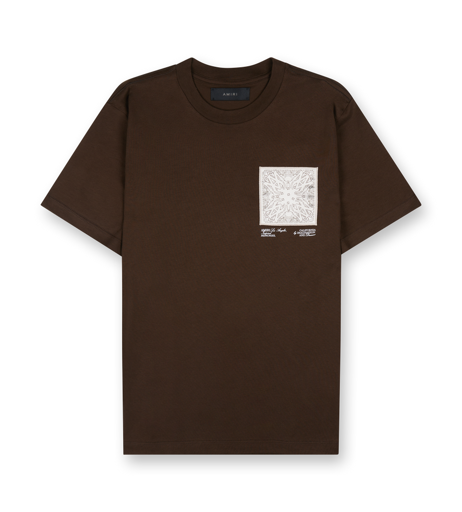 Bandana Silk Tee Brown