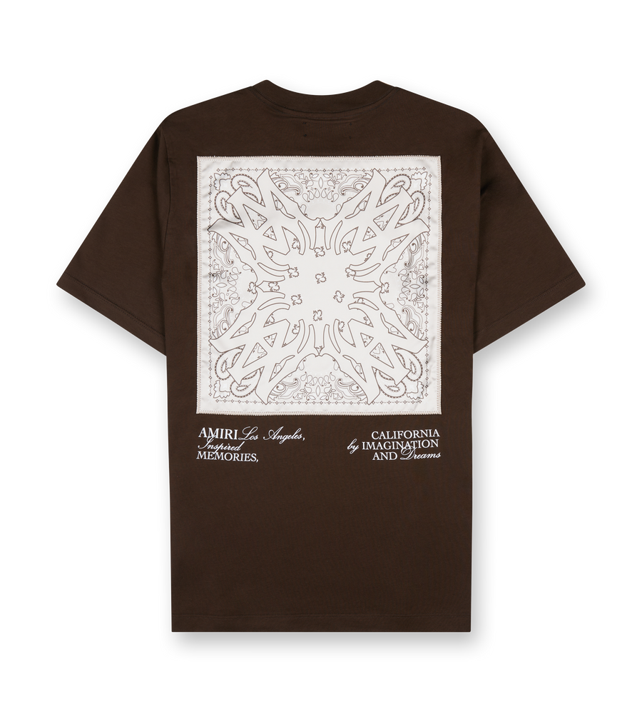 Bandana Silk Tee Brown