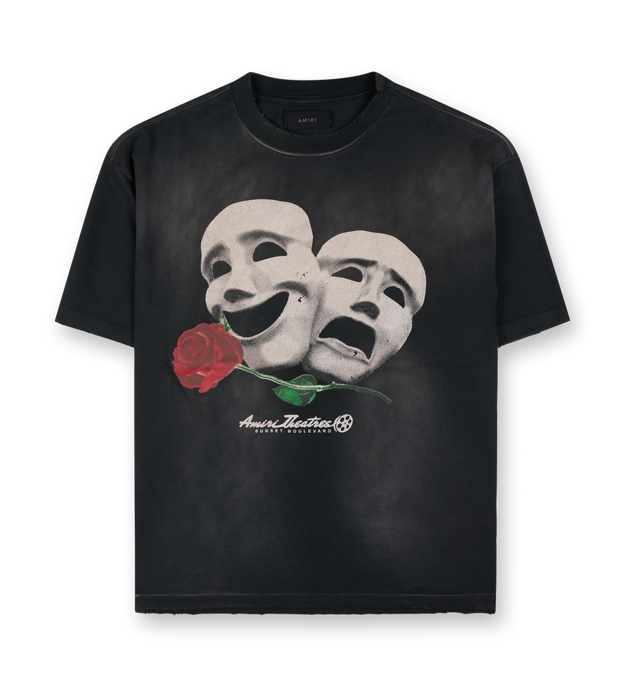 Theatre Masks Tee Black