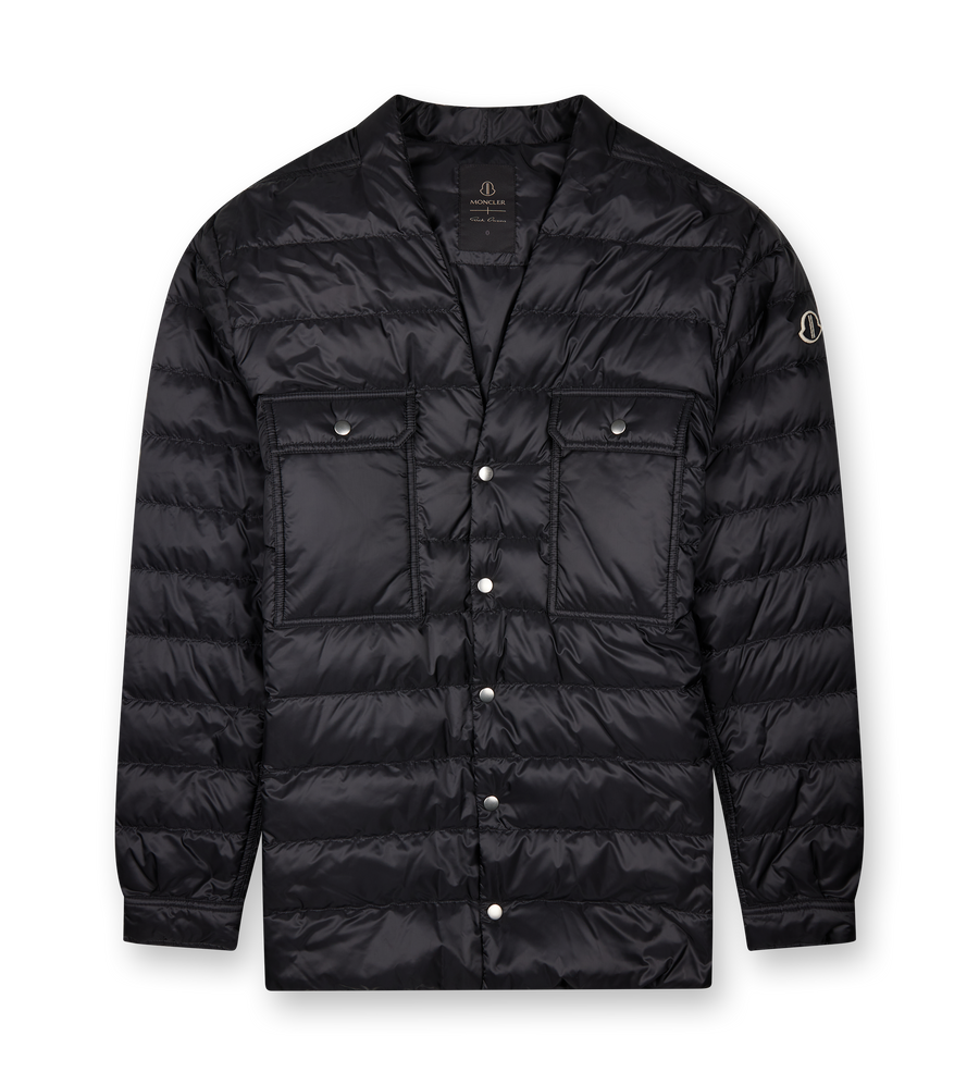 Moncler x Rick Owens Down Outershirt Black