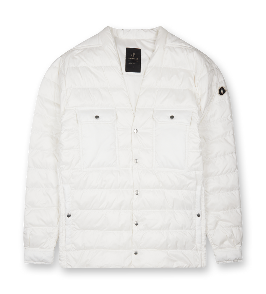 Moncler x Rick Owens Down Outershirt Milk