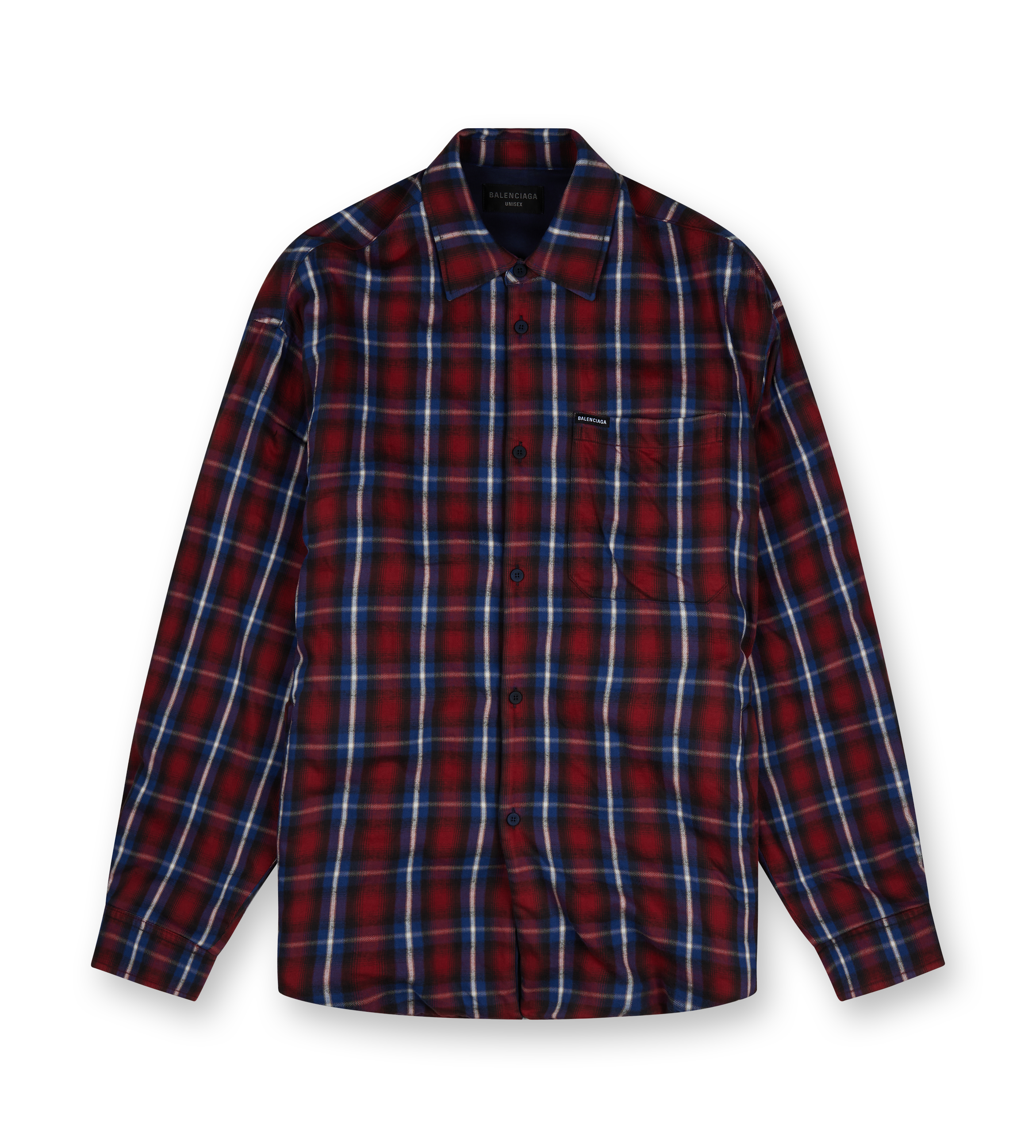 Lined Shirt Red Blue