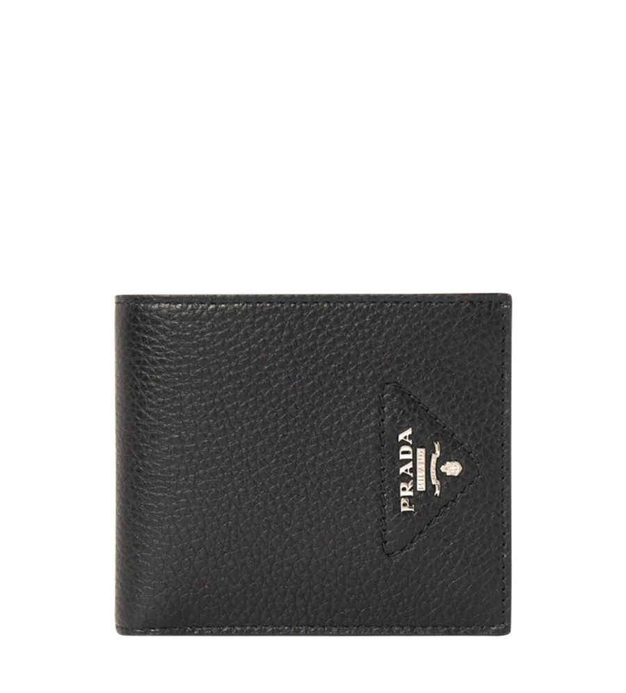 Logo-plaque Leather Wallet Black