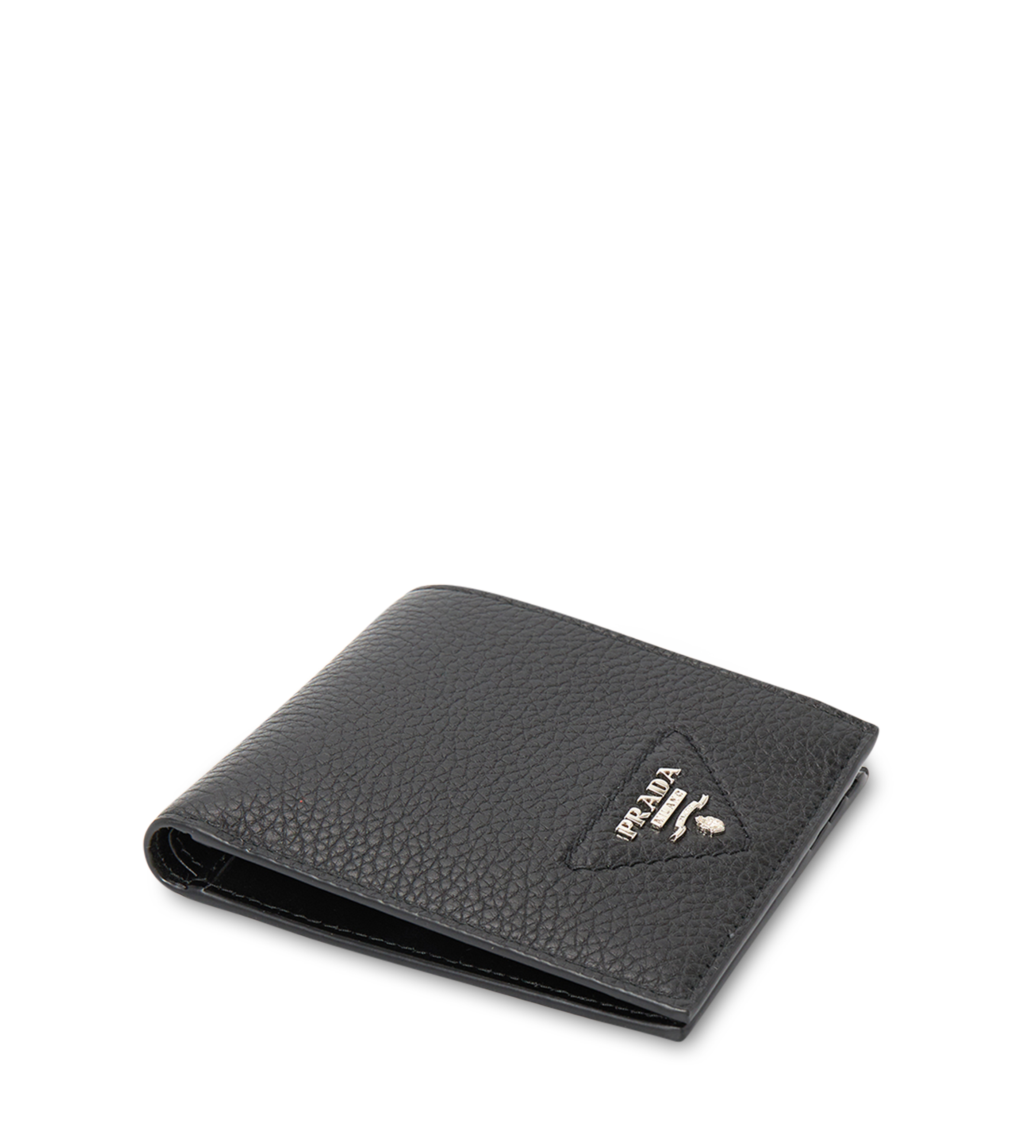 Logo-plaque Leather Wallet Black