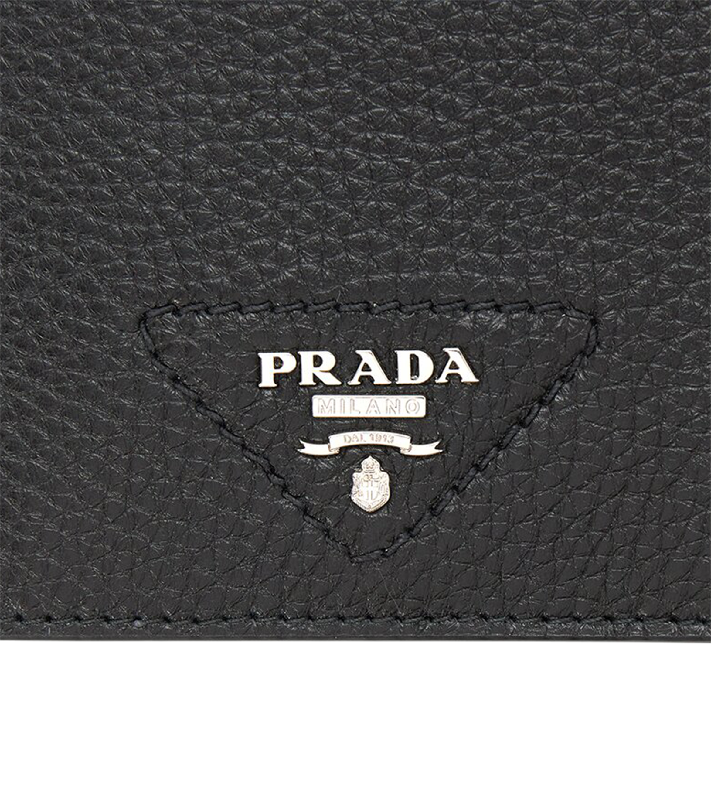 Logo-plaque Leather Wallet Black