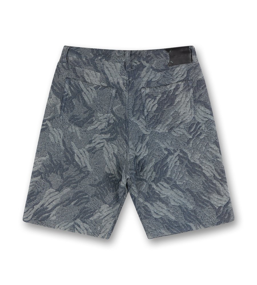 Monogram Jeans Shorts Camo