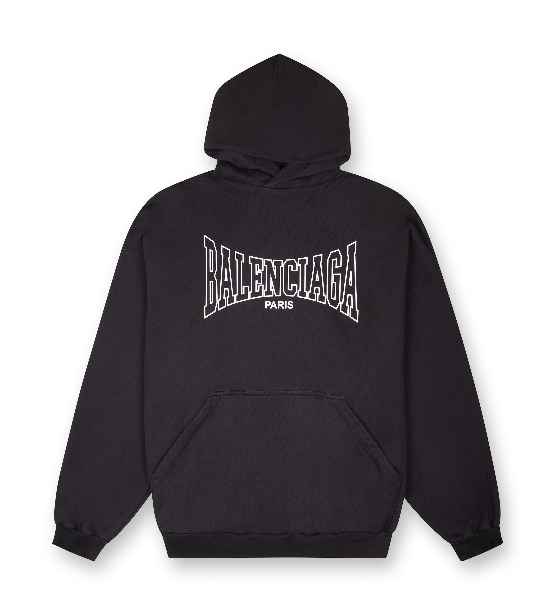 Paris Hoodie Washed Black