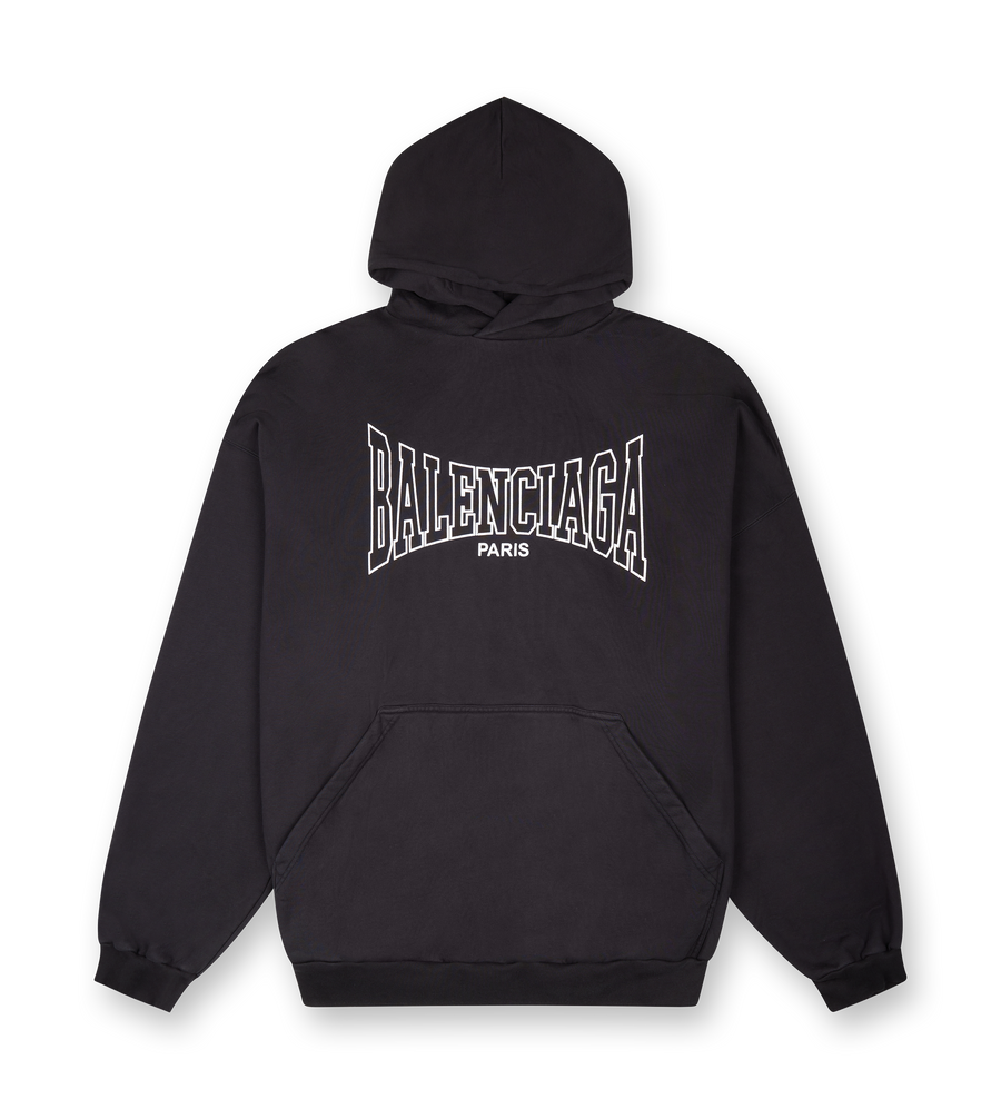 Paris Hoodie Washed Black