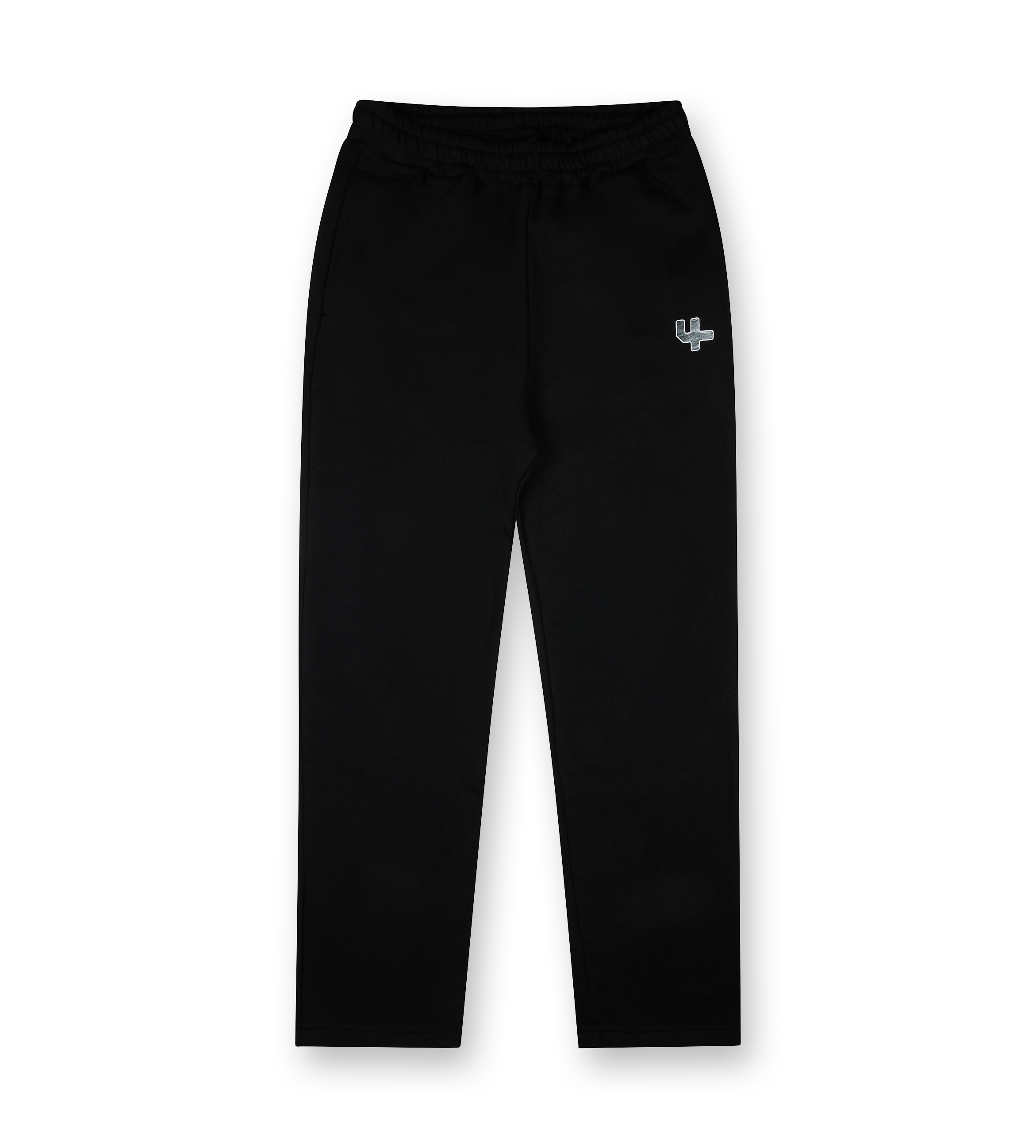 Outline Logo Straight Leg Pants Black